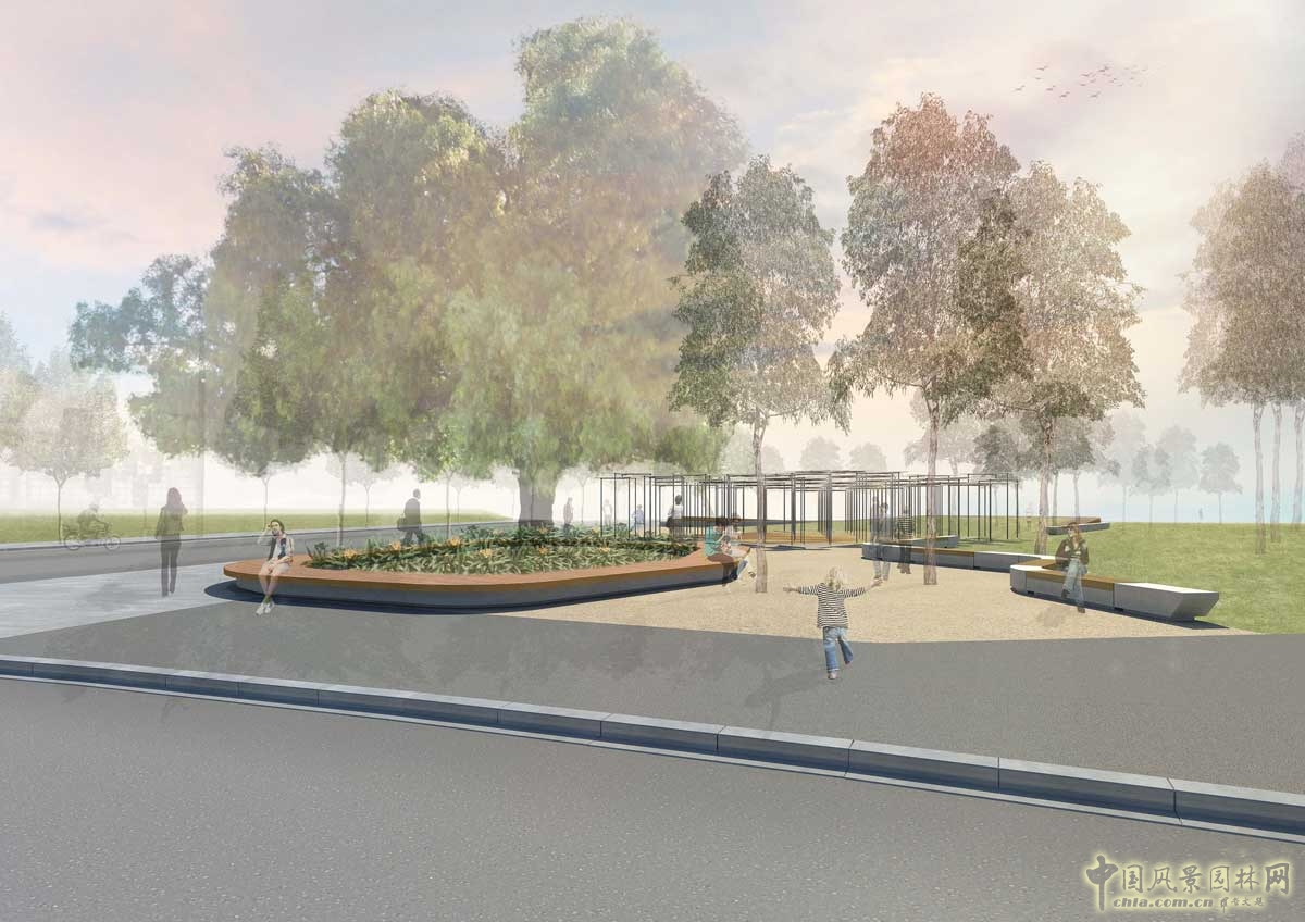 墨爾本海港區(qū)城市公園一期工程景觀