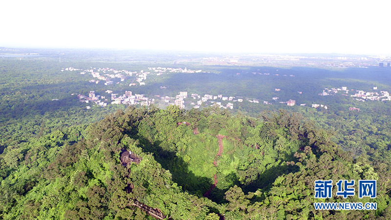 航拍海口石山火山群國(guó)家地質(zhì)公園 
